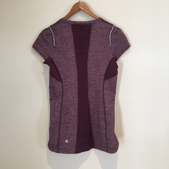 Lululemon star runner short sleeves striped shirt - Picture 3 of 6